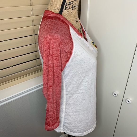 Disney Mickey Mouse Patch Raglan Tissue Shirt - Picture 9 of 13